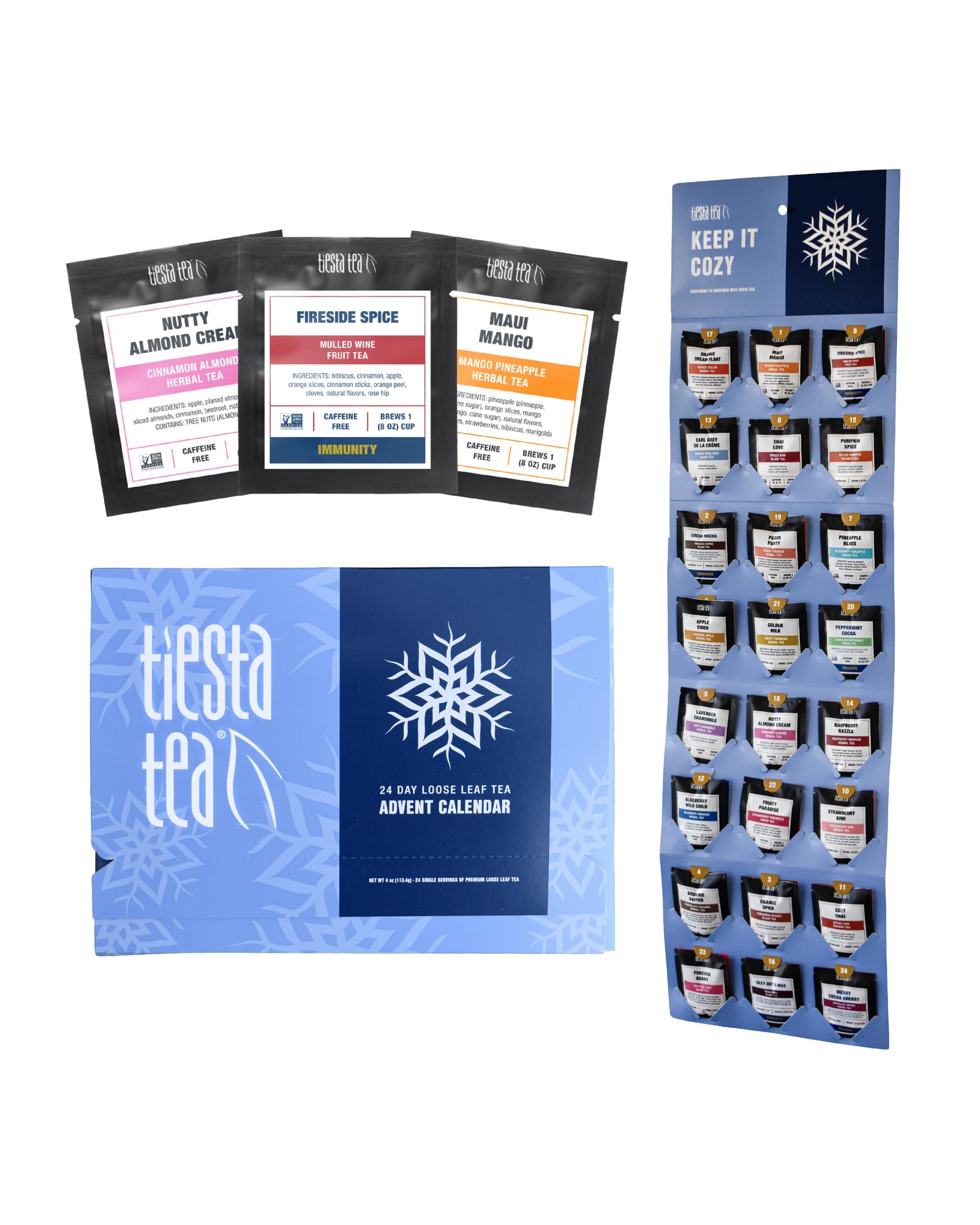 Tiesta Tea Advent Calendar 2026, 24 Loose Leaf Blends — gift idea