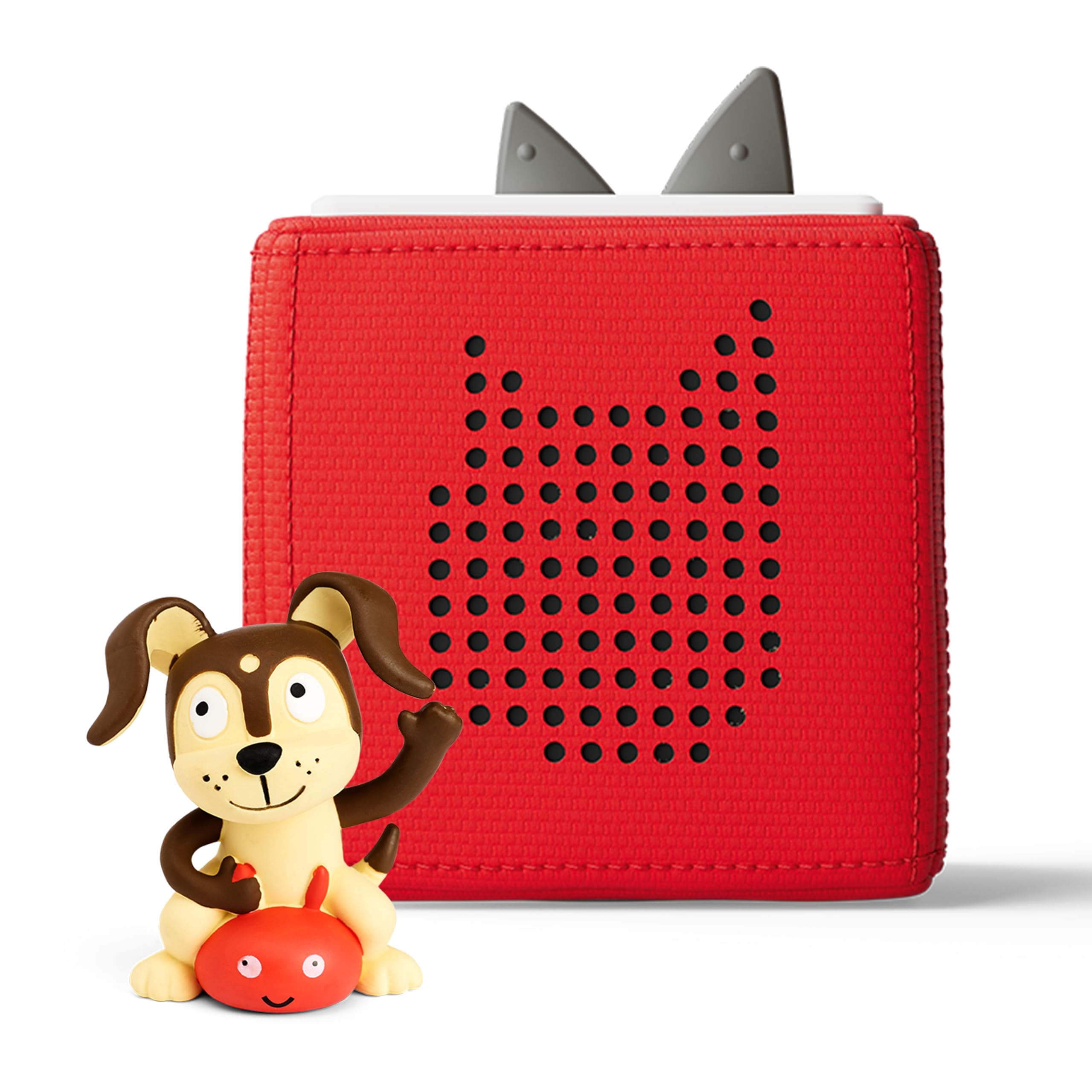 Toniebox 1 Audio Player Starter Set with Playtime Puppy (Red) — original gift idea