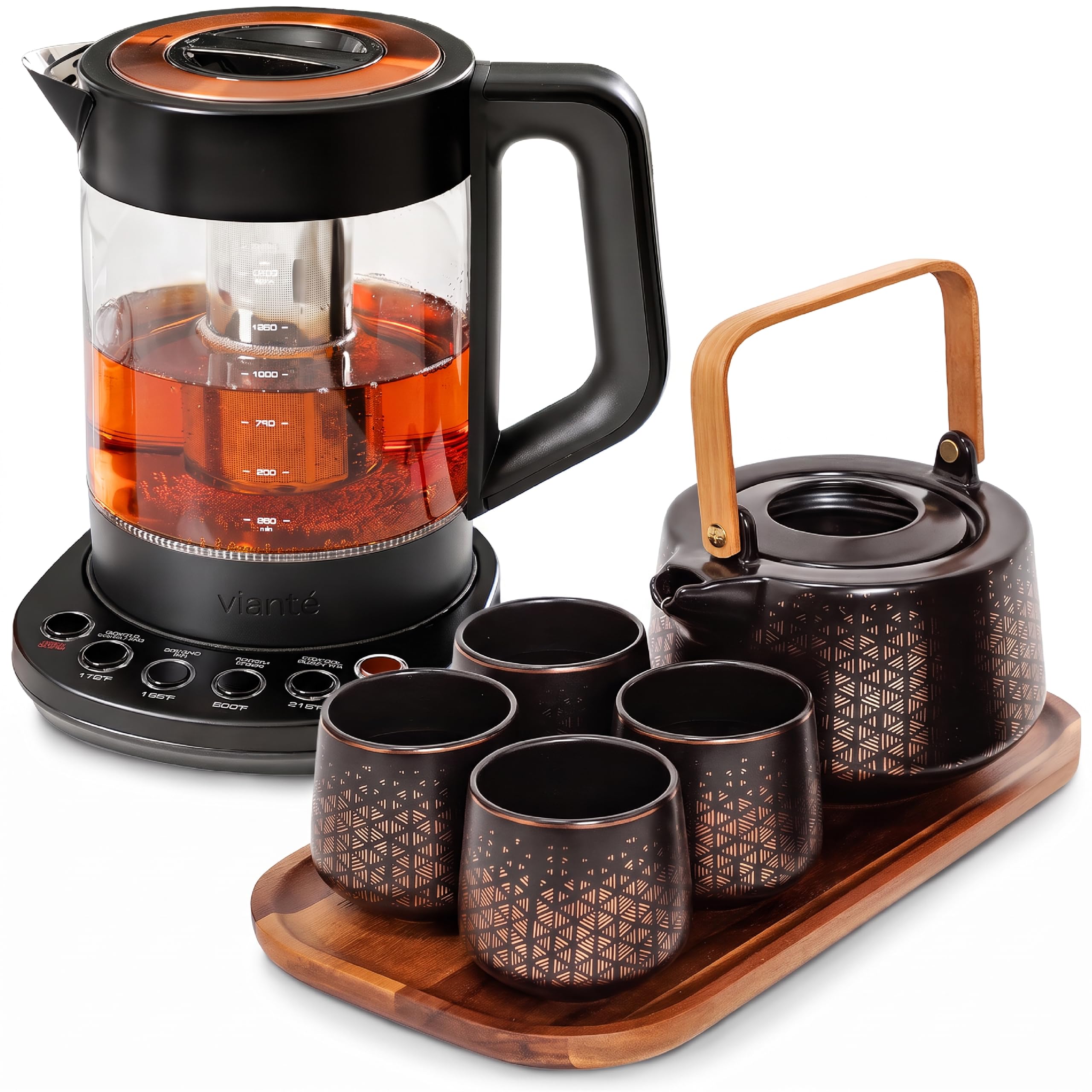 Viante Luxury Tea Set with Electric Kettle — gift idea