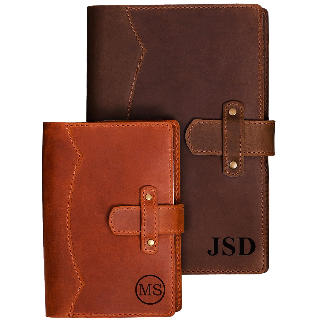 Viva Workshop Engraved Leather Journal, Refillable — gift idea