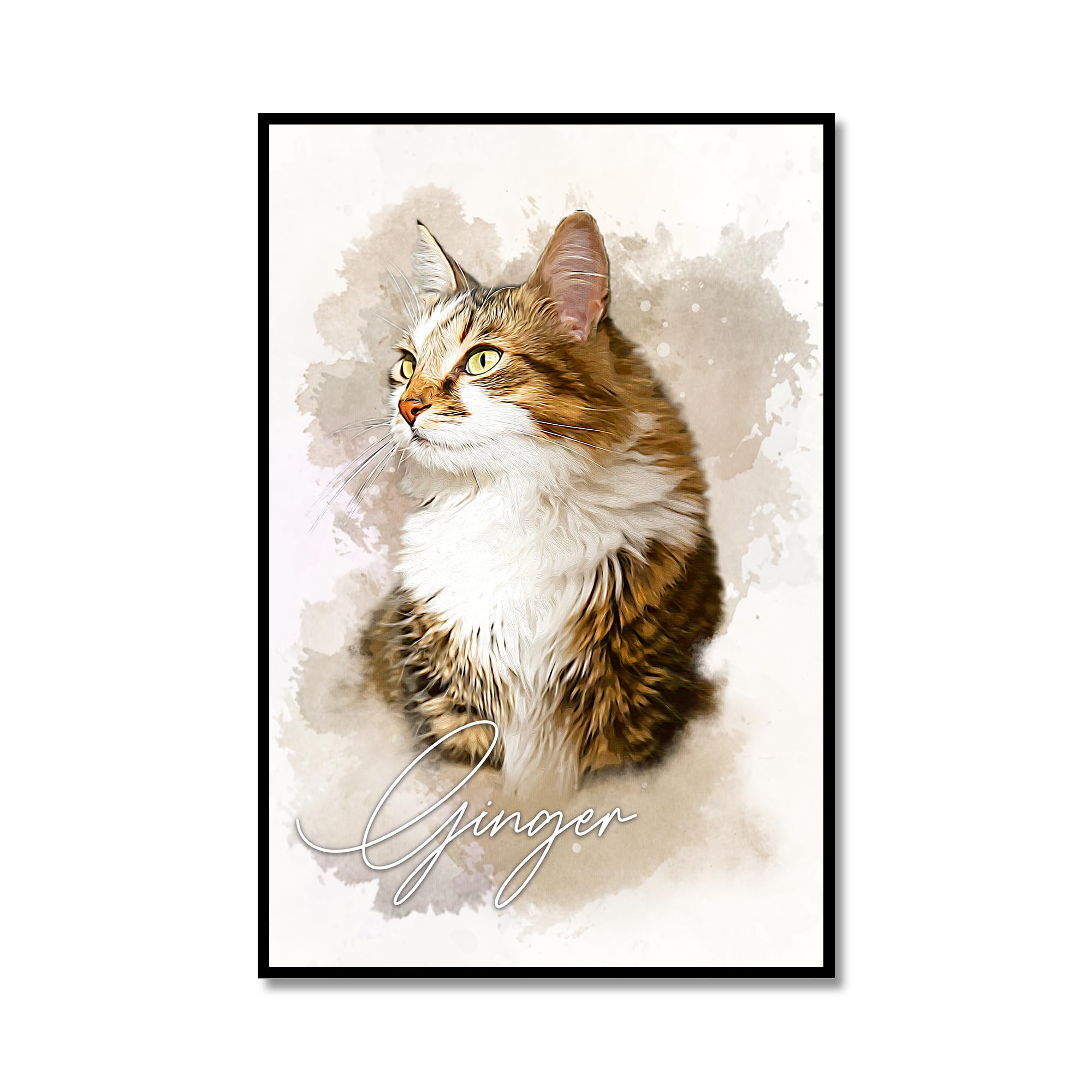 VulcanAce Custom Watercolor Pet Portrait from Your Photo — gift idea