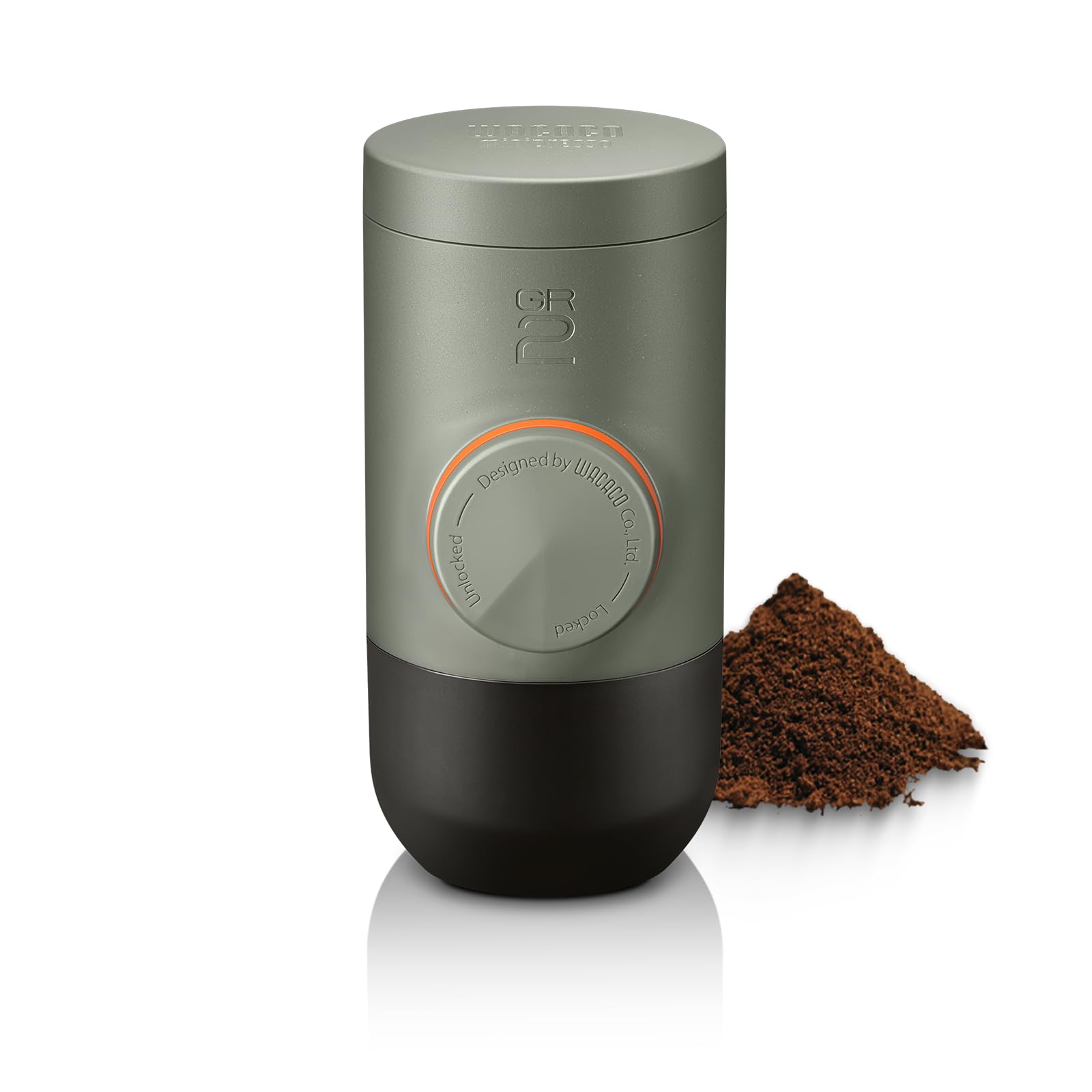 WACACO Minipresso GR2 Portable Espresso Maker, Gray Olive — gift idea