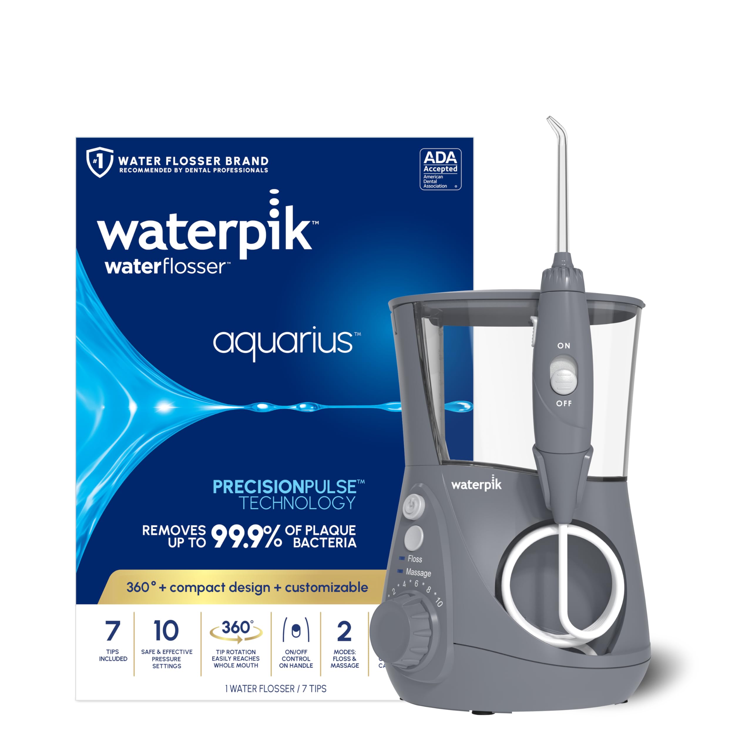 Waterpik Aquarius Countertop Water Flosser (Gray) — funny and quirky gift