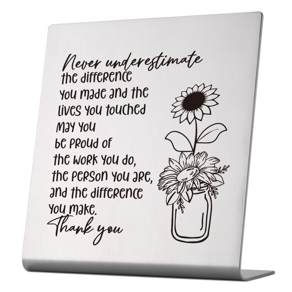Thank You Retirement Desk Sign — original gift idea