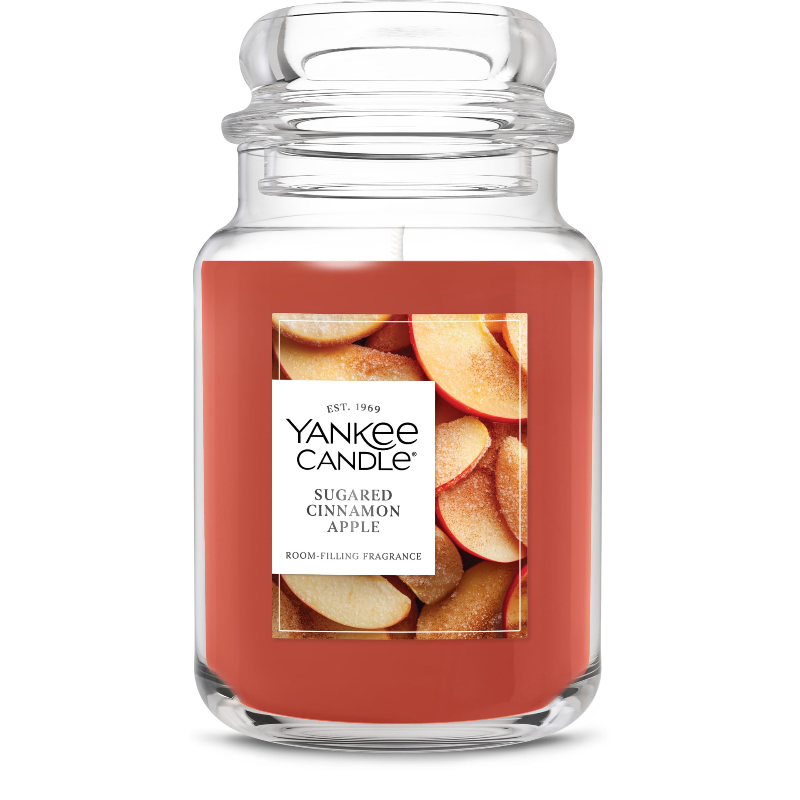 Yankee Candle Sugared Cinnamon Apple Scented Candle, 22 oz Large Jar — funny and quirky gift