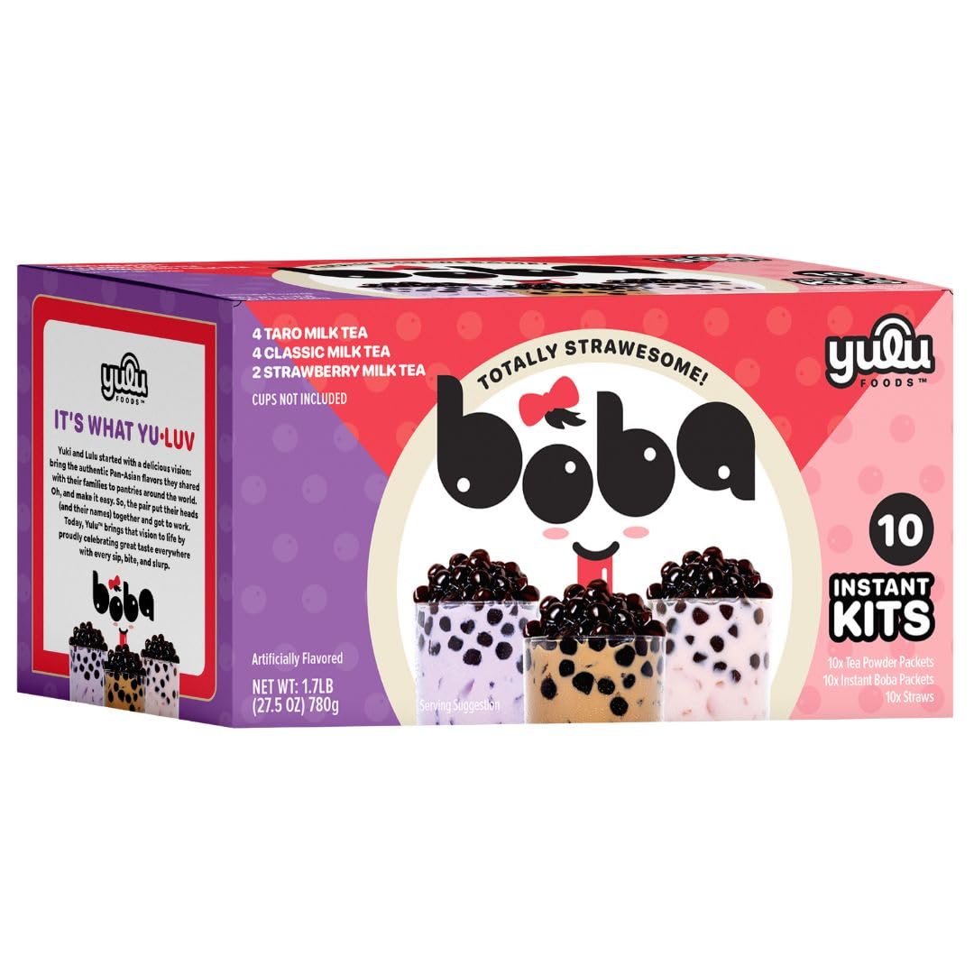 Yulu Foods Boba Bundle Bubble Tea Kit, 10 Servings — gift idea