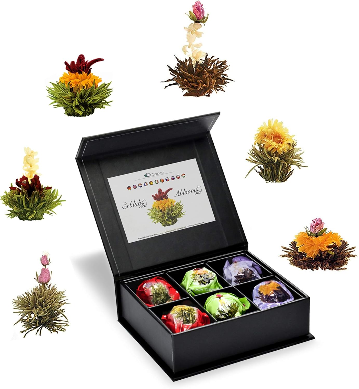 Le coffret fleurs de thé Creano — idée cadeau original