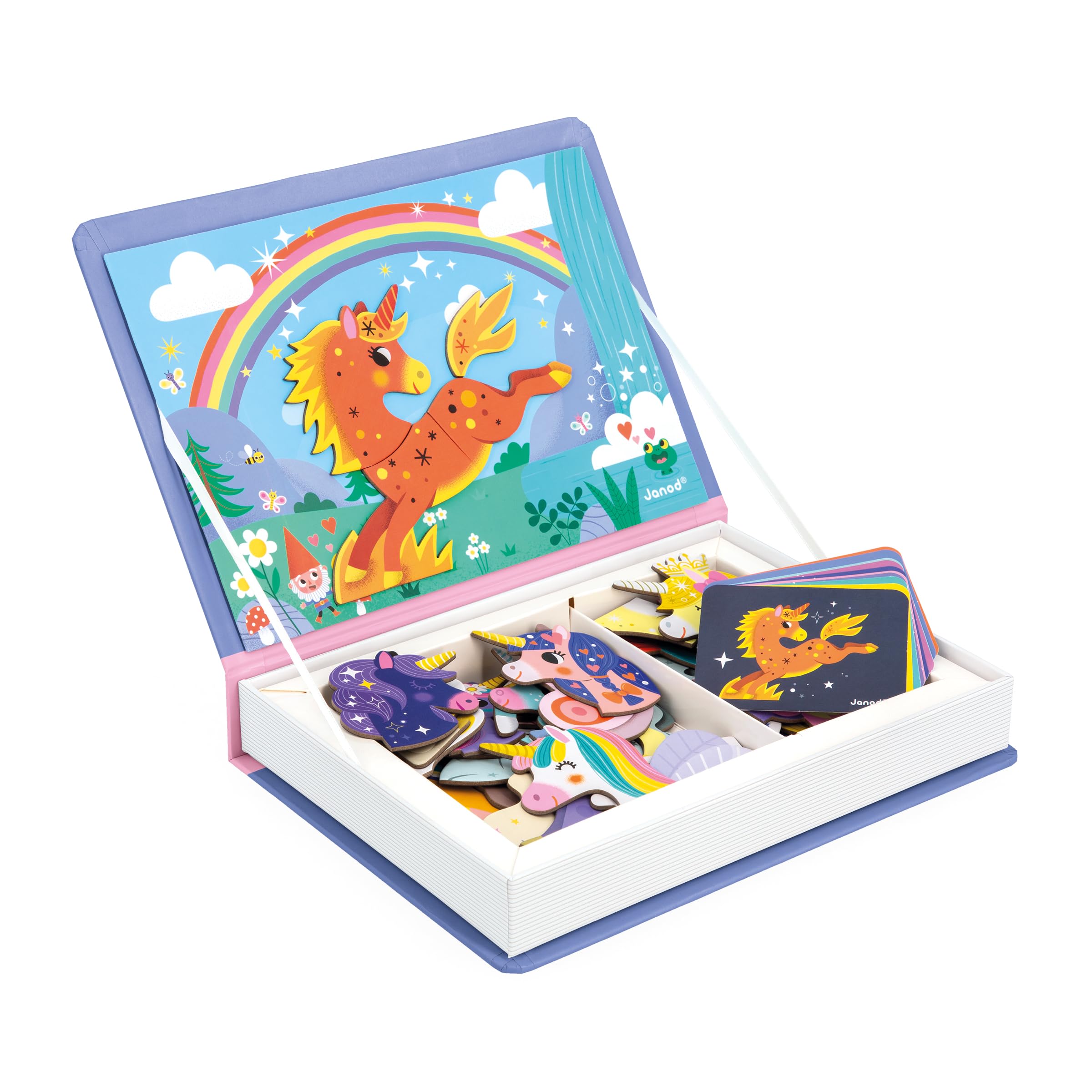 Janod Magneti'Book Unicorns — original gift idea