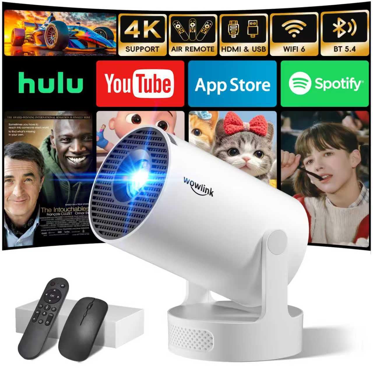 Le mini vidéoprojecteur WiFi & Bluetooth portable — idée cadeau original
