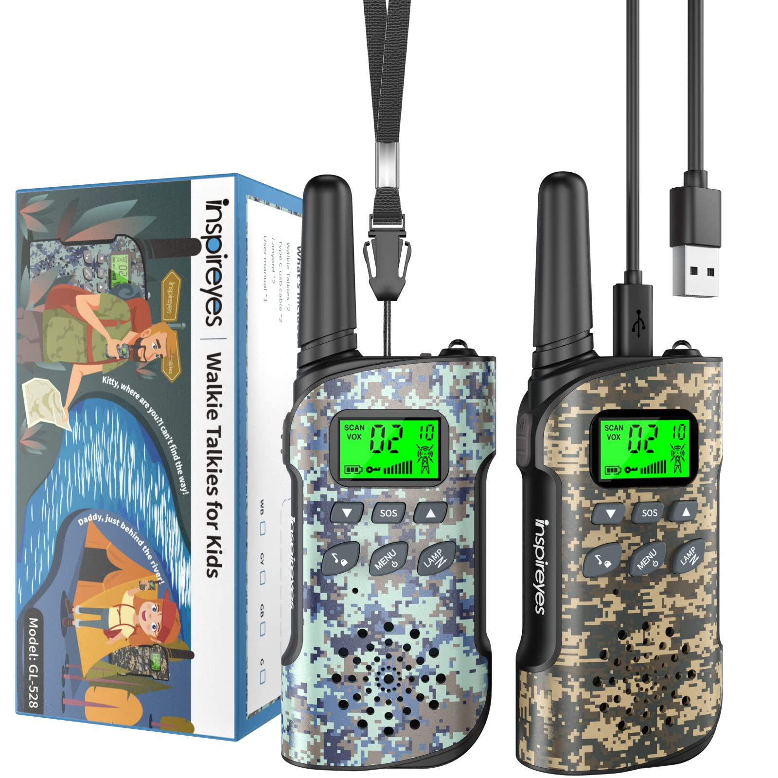 Talkie Walkie Rechargeable Inspireyes — idée cadeau original