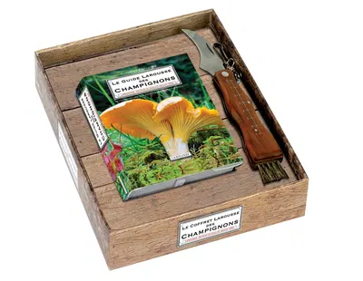 Larousse, coffret des champignons : guide et couteau — idée cadeau