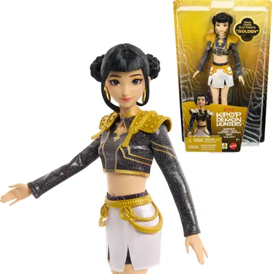 Mattel KPop Demon Hunters HUNTR/X Zoey “Golden” Singing Doll — gift idea