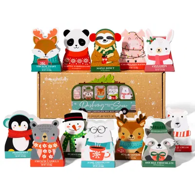 Thoughtfully Gourmet coffret chocolat chaud de Noël, 12 saveurs — idée cadeau