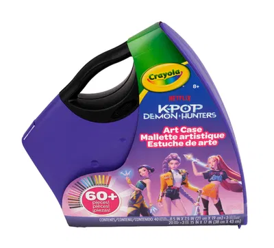 Crayola KPop Demon Hunters Art Case, Coloring and Sticker Kit — gift idea