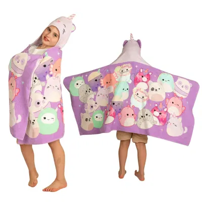 Squishmallows Hooded Towel Wrap for Kids