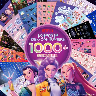 Horizon Group KPop Demon Hunters Sticker Book, 1,000+ Stickers — gift idea