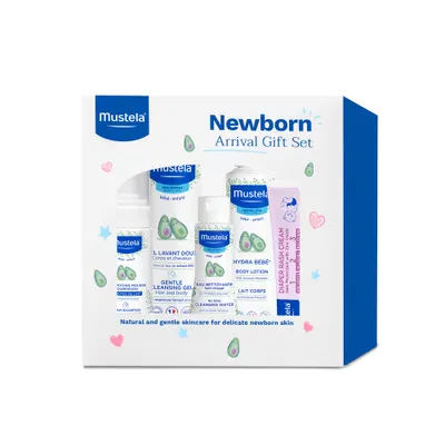 Mustela Newborn Arrival Gift Set (5-Piece Baby Skincare)