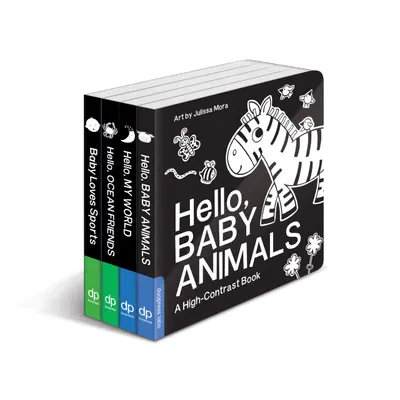 High Contrast Baby Book Set: 4 Board Books for Newborns — gift idea
