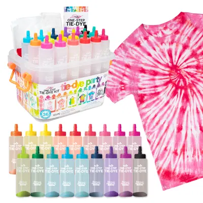 Tulip One-Step Tie-Dye Party Kit, 18 Bottles, 14 Colors