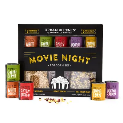 Urban Accents Movie Night Popcorn Gift Set — gift idea